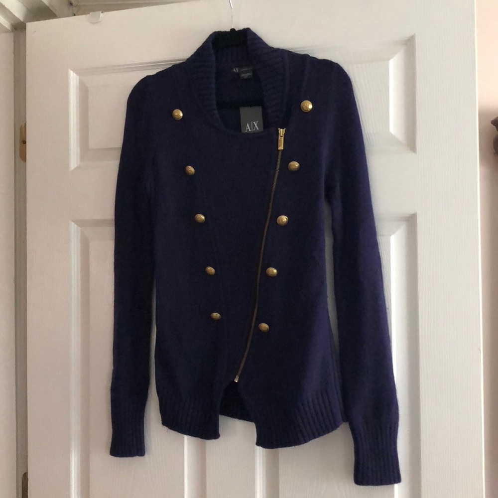 Armani Exchange purple sweater